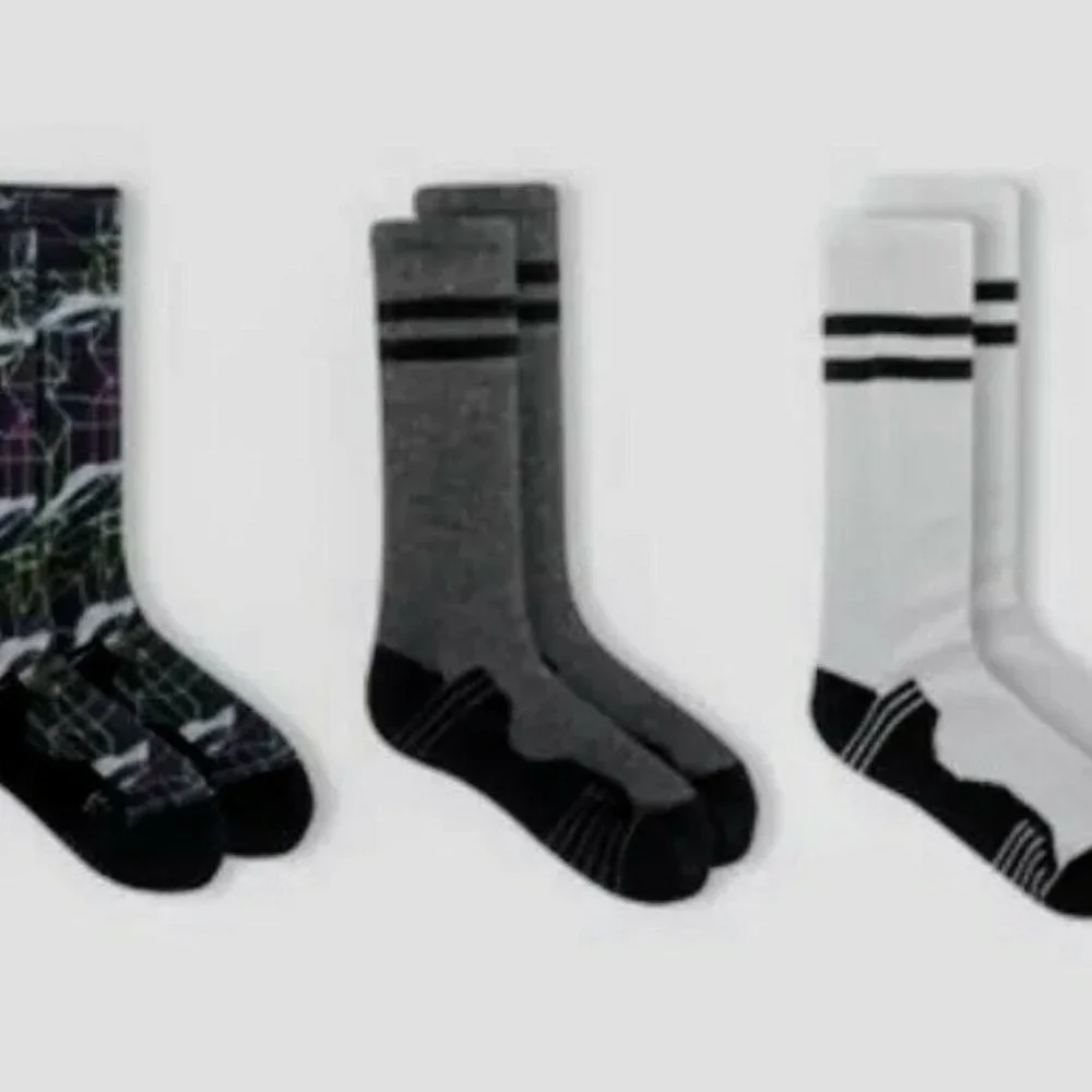 New Russell Performance Boys Crew Socks 3 Pair Size M 9-2.5 Active Dri-Power‎